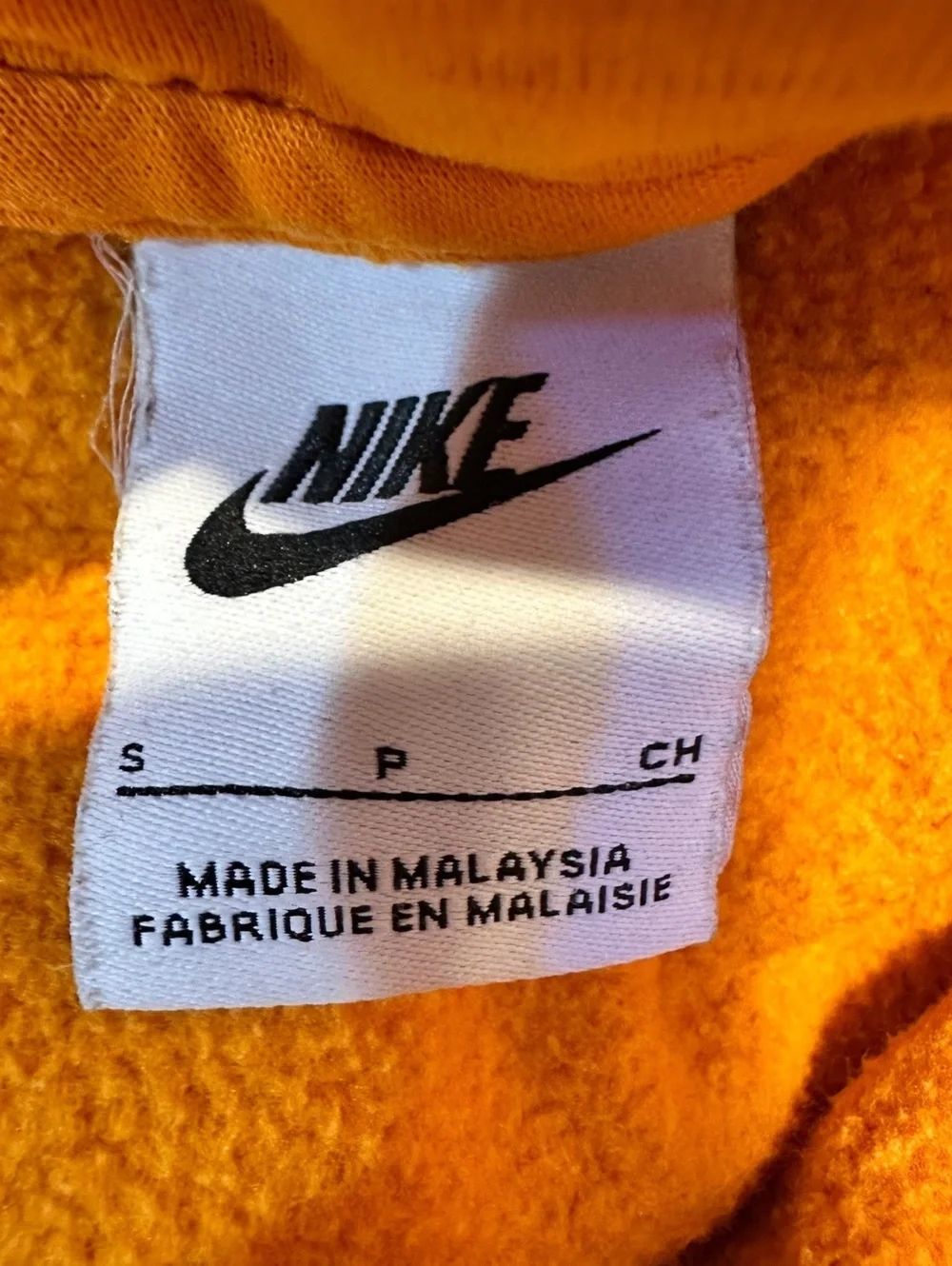 Nike Men's Large Hoodie Tennessee Orange Pullover Sweatshirt Cotton Blend